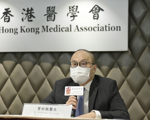 曾祈殷建議檢測中心以獨立負壓設施採樣。 資料圖片