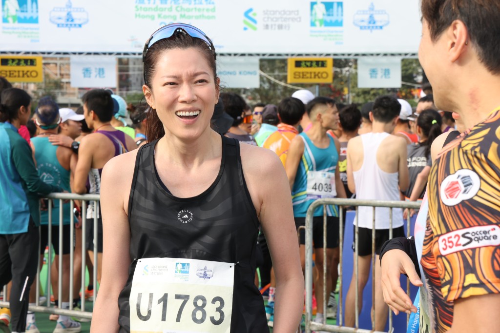 47岁林淑敏原来都爱上跑步。