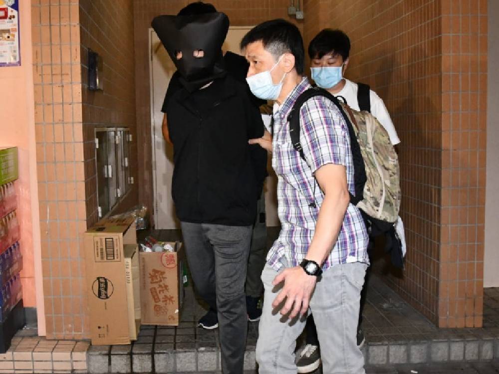警方日前在粉嶺以涉嫌謀殺拘捕6男1女。資料圖片