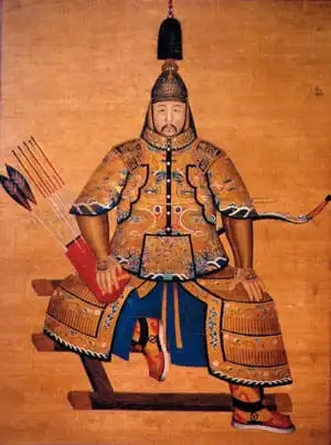 清代御林軍。 示意圖