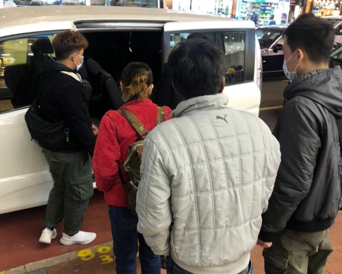 部分被捕人士。警方圖片