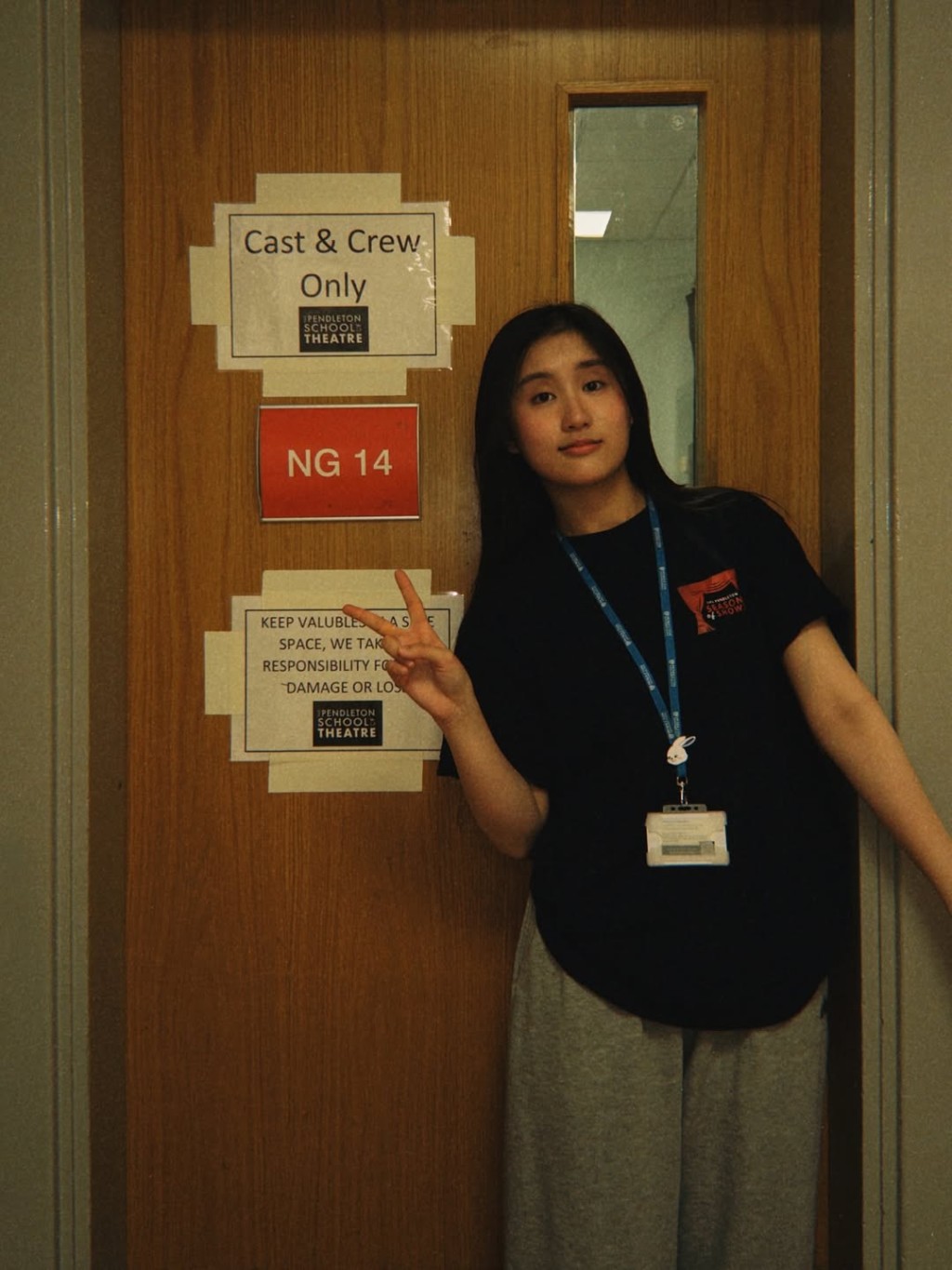林子博的女兒林泳渝到新城電台做實習DJ。 林子博的女兒林泳渝到新城電台做實習DJ。