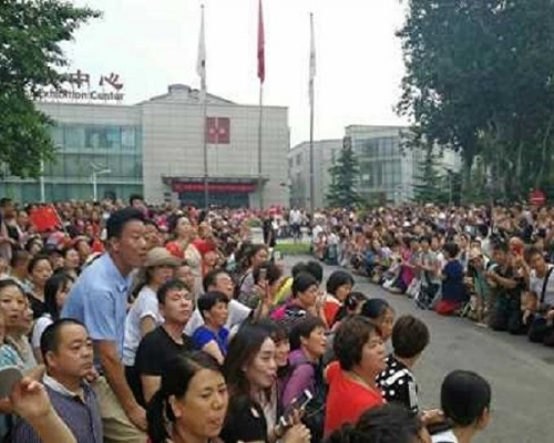 善心匯會員於北京請願。資料圖片