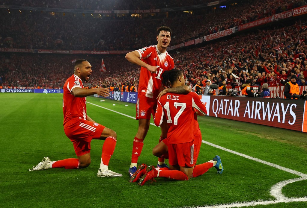 皇马、拜仁两回合xG高达9.39球。路透社