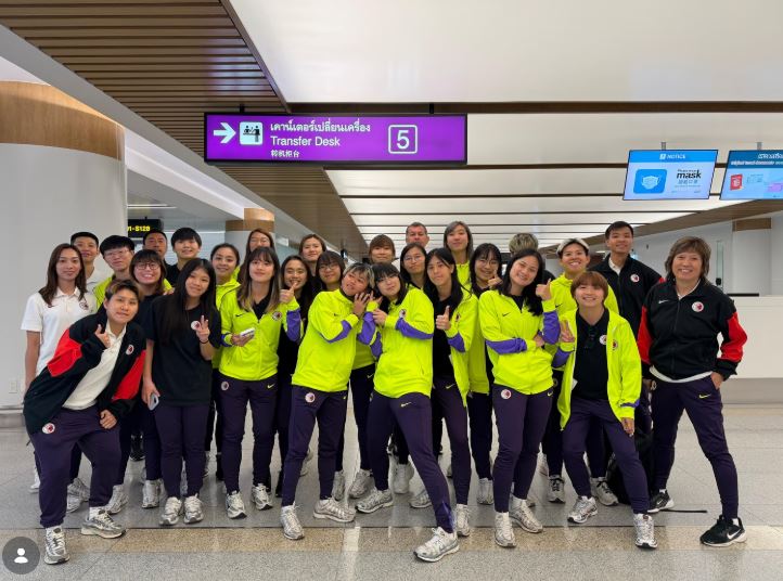 女足到達曼谷。