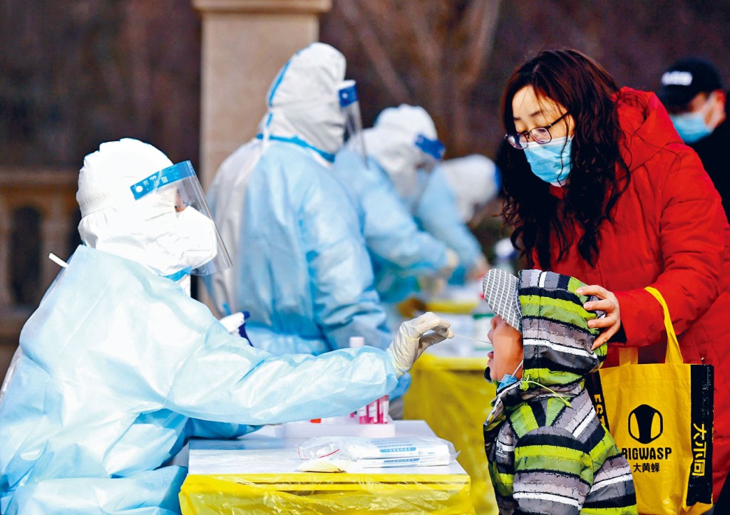 ■石家莊進行核酸檢測。