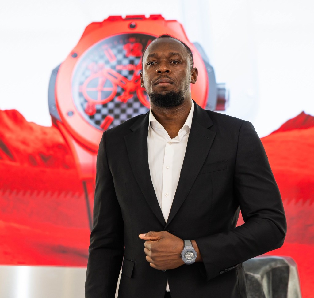 Hublot的品牌大使，牙買加前男子短跑奧運金牌選手Usain Bolt。