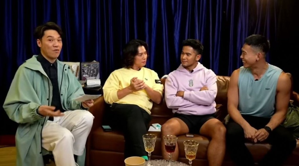 《Boyscation Talk》之前就請嚟HoHo(右1起)、Nathan、Howard講性反應。