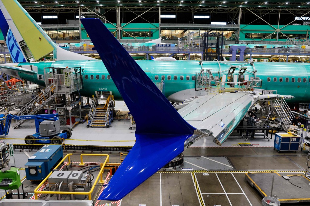 波音公司計劃今年提高最暢銷的737 Max飛機產量。法新社 波音公司計劃今年提高最暢銷的737 Max飛機產量。法新社
