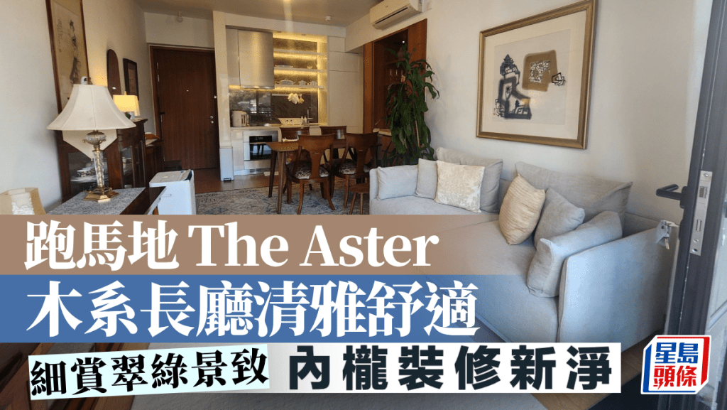 跑馬地The Aster 木系長廳清雅舒適 細賞翠綠景致
