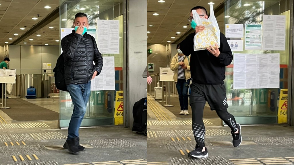 由左至右:告蔡騰毅及丁實勳。湯璧瑜攝