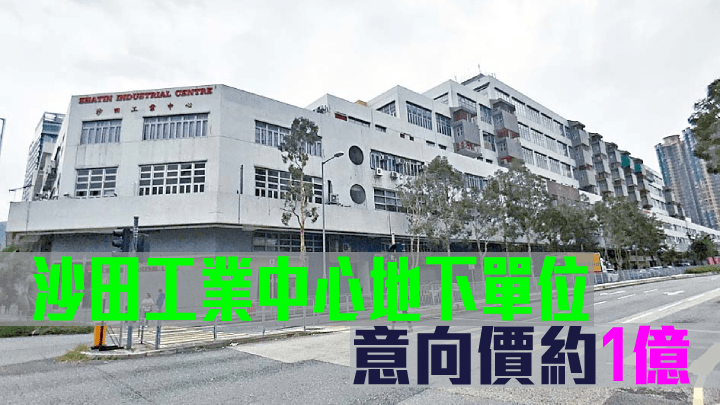 沙田工業中心地下單位，意向價約1億。