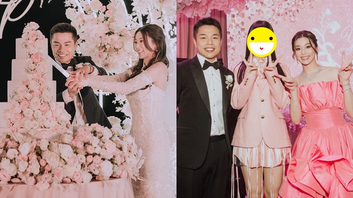 「燈芯絨大王」女兒江鈺琪日前與拍拖多年的郭浩泉舉行婚禮。