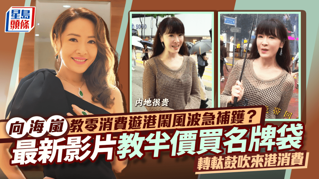 向海岚教零消费游港闹风波急补镬？最新影片教半价买名牌袋  转軚鼓吹来港消费