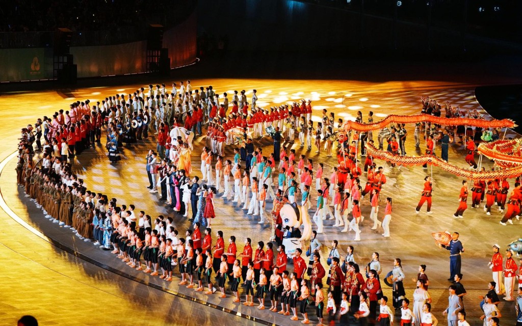 第十五屆全運會閉幕。 汪旭峰攝 第十五屆全運會閉幕。 汪旭峰攝