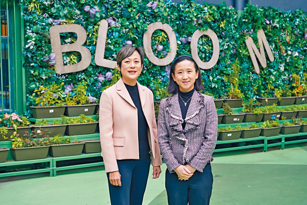 百卉九江書院聯合創辦人及執行董事馬美域（左）和創辦人兼院長梅可欣（右）