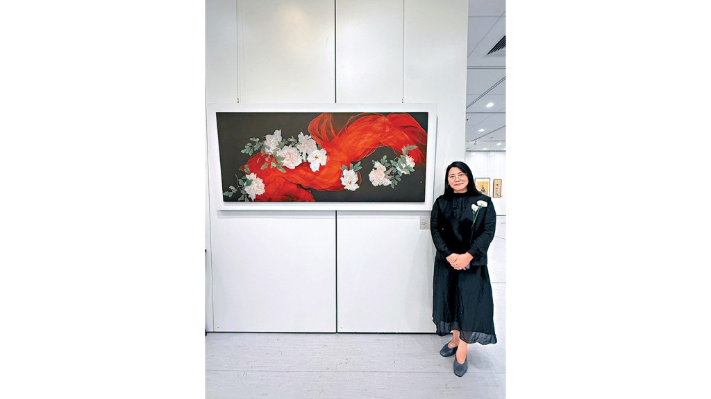 張梅冀工筆畫能成為香港人沉澱心靈嘅出口。