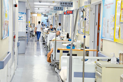 ■屬九龍東聯網的將軍澳醫院使用率過高。