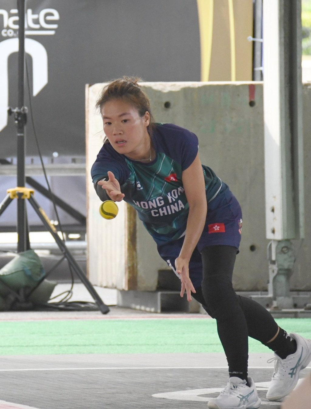 WBSC五人制棒球世界杯，港将陈芷羚。 吴家祺摄