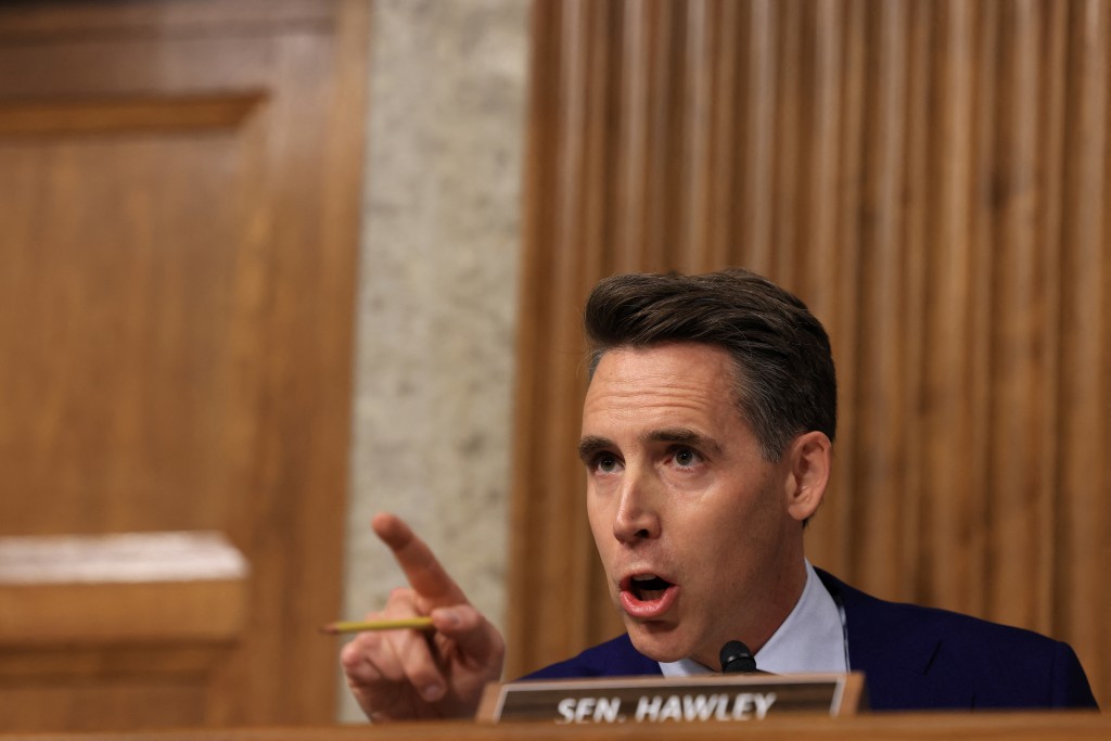 Josh Hawley。（路透社）