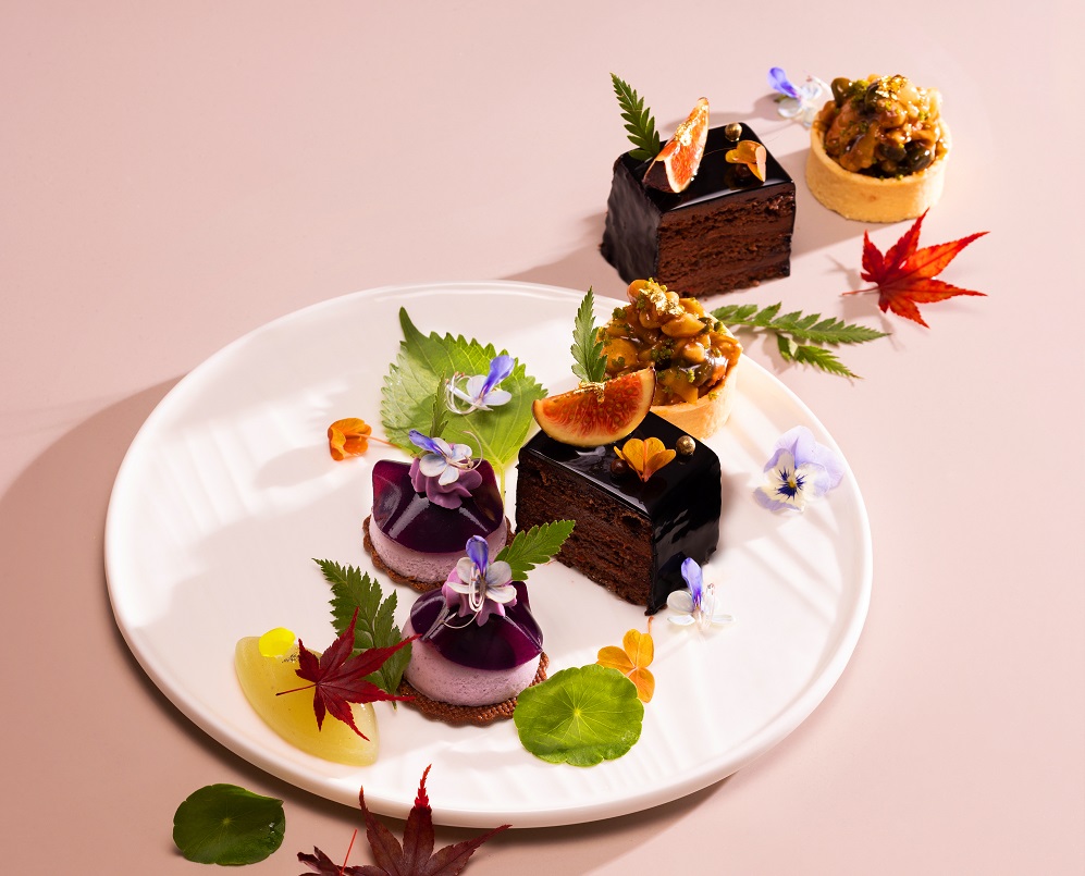 甜点造型精致。