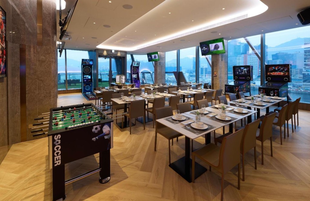 運動後,住戶可前往會所餐廳Sports Bar放鬆一下未來將提供餐飲服務。 運動後,住戶可前往會所餐廳Sports Bar放鬆一下未來將提供餐飲服務。