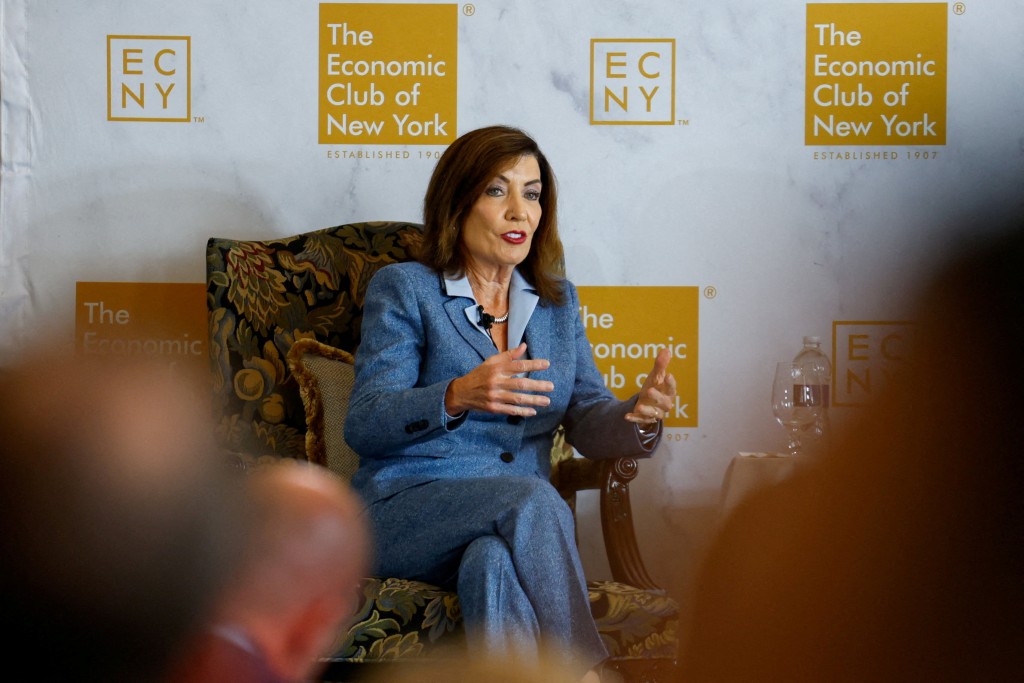 纽约州州长霍楚（Kathy Hochul）。 路透社