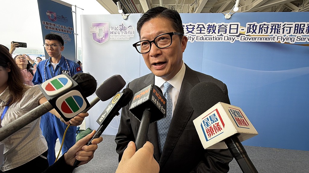 鄧炳強指香港是法治地方，有法可依。梁國峰攝