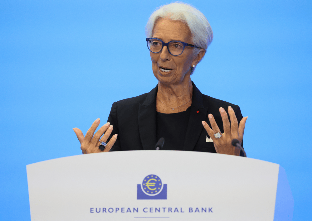 欧洲中央银行行长拉加德（Christine Lagarde）排第二。 路透社