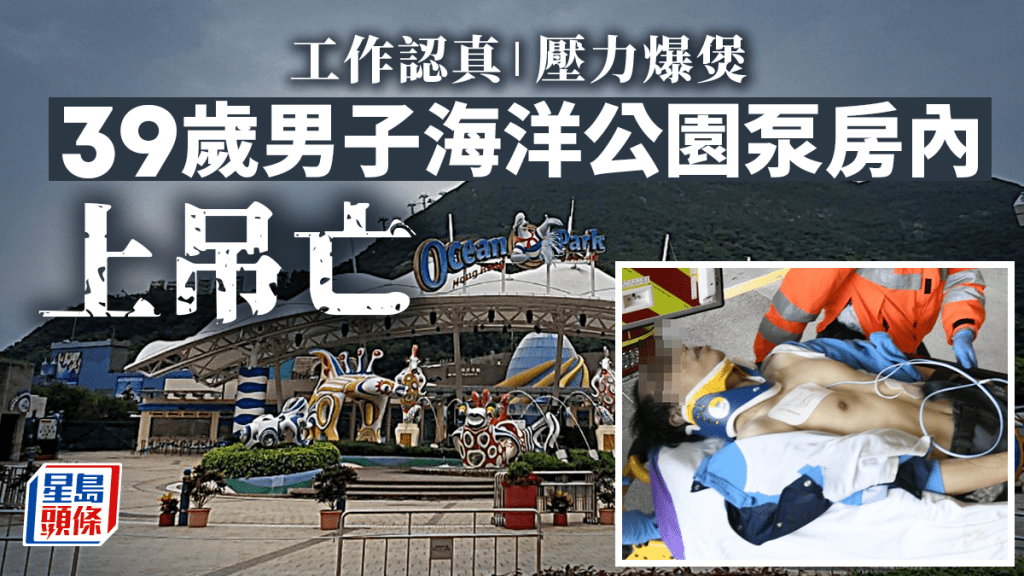 男子在海洋公園自縊亡。楊偉亨攝