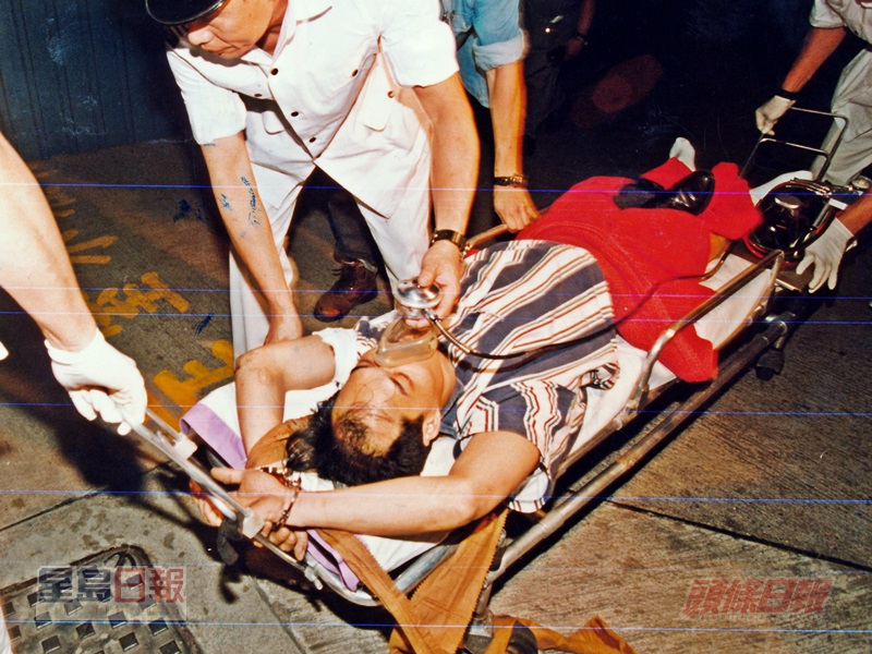 96年5月13日凌晨,葉繼歡乘船抵港,上岸即遇上警察,其後被警方連轟數槍倒地就擒。資料圖片