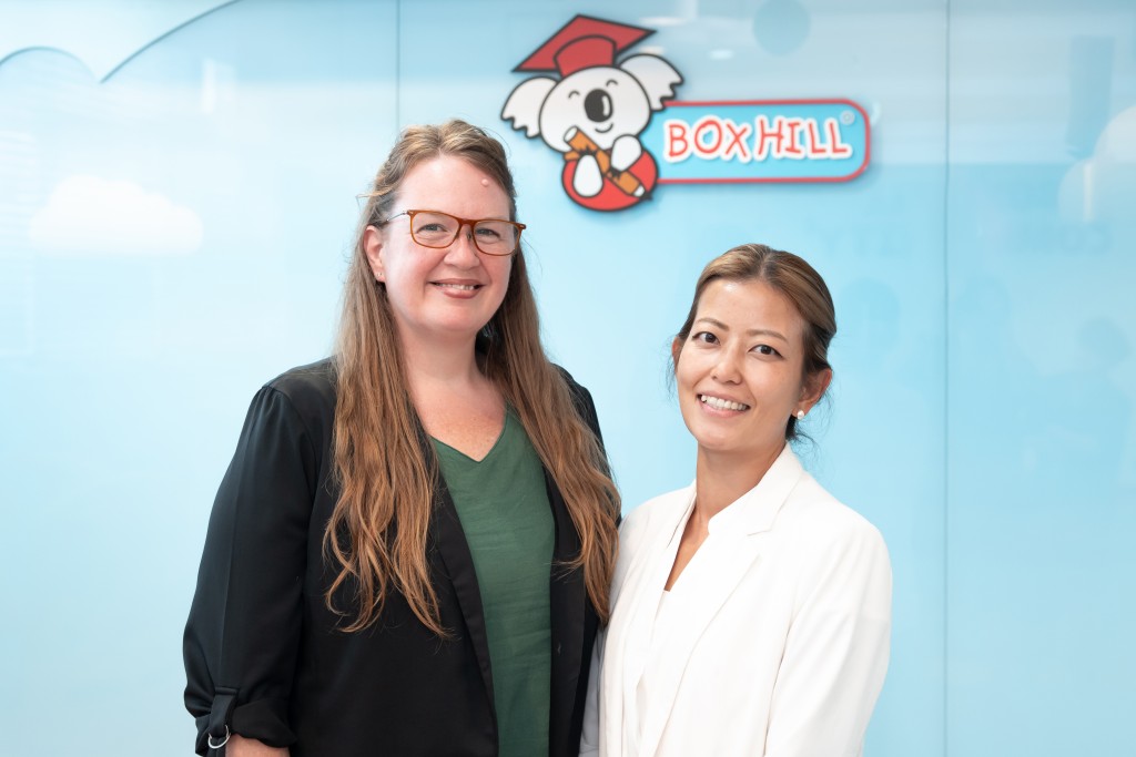 Box Hill學校發展主任Mrs Holly Gonzales（左）及火炭分校校長Ms Tina Wong（右）