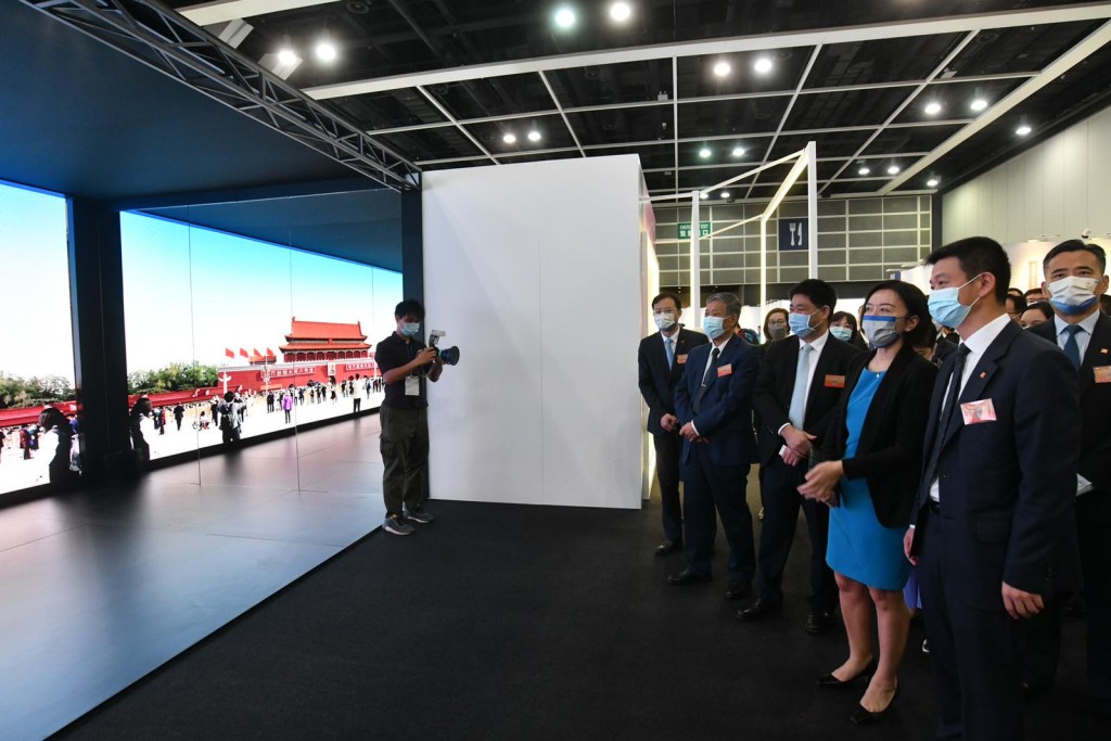 大國建造主題展在香港會展中心開幕。