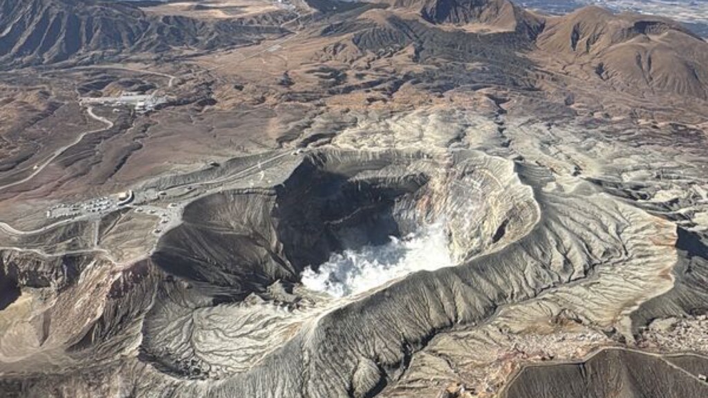 阿蘇火山口。   ETtoday