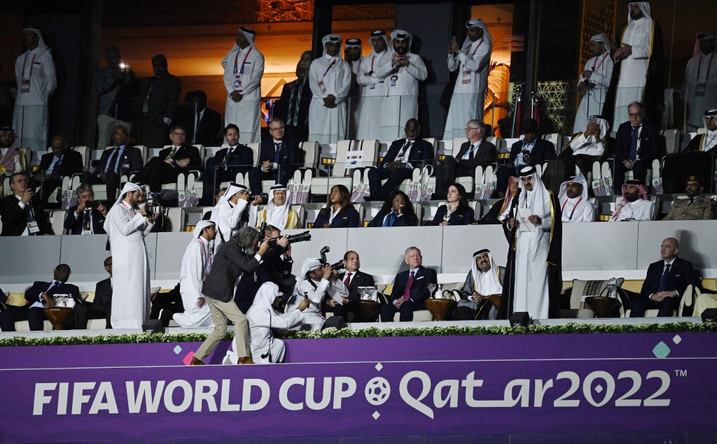 多名卡塔尔皇室人员出席开幕礼。REUTERS