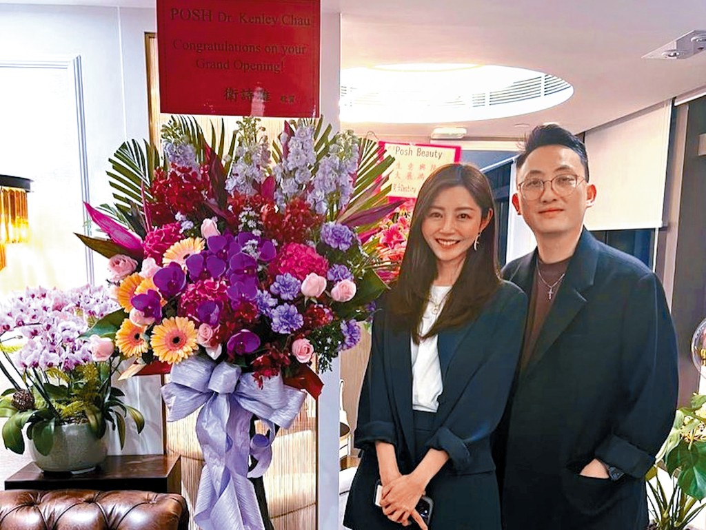 近年事業發展越來越好的衛詩雅，前晚宣布答應醫生男友的求婚。