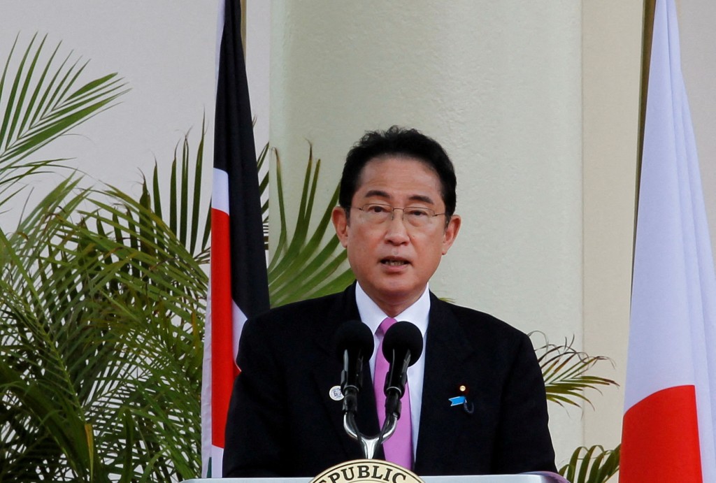 日首相岸田文雄正让曾经是和平主义的日本，在全球舞台上扮演更坚定角色。AP/reuters