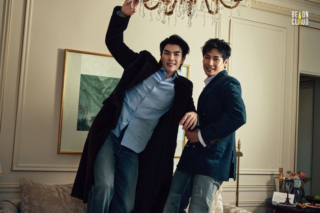 泰星Mile(左)與Apo在時裝騷非常活躍。 泰星Mile(左)與Apo在時裝騷非常活躍。