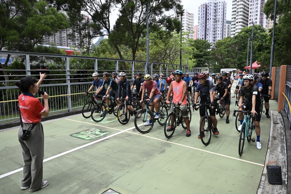 大會今個月起在蒲崗村道單車公園陸續為車手做評核。