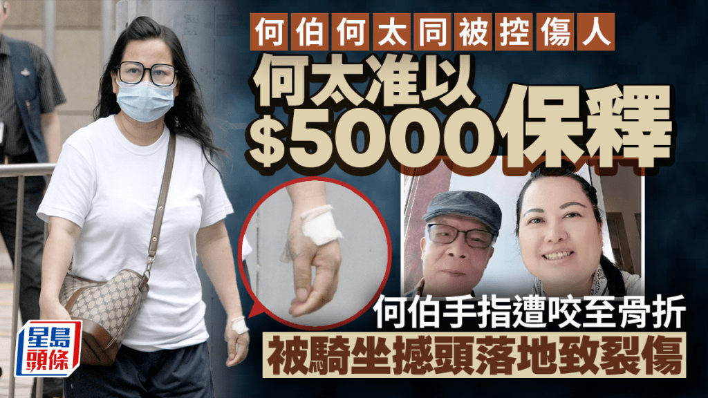 何伯何太互襲案｜兩夫婦被控傷人罪 何伯手指骨折頭部裂傷仍留醫 何太今出庭准以5千元保釋候訊