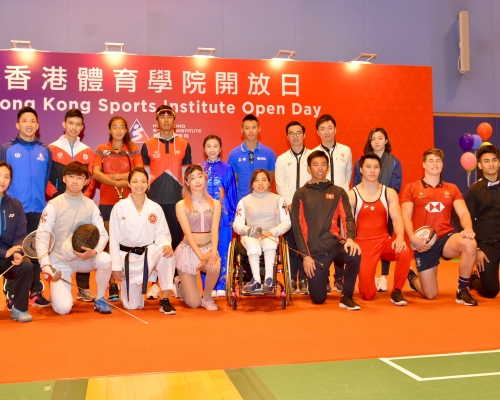 一众精英运动员现身体院开放日分享训练心得。梁柏琛摄