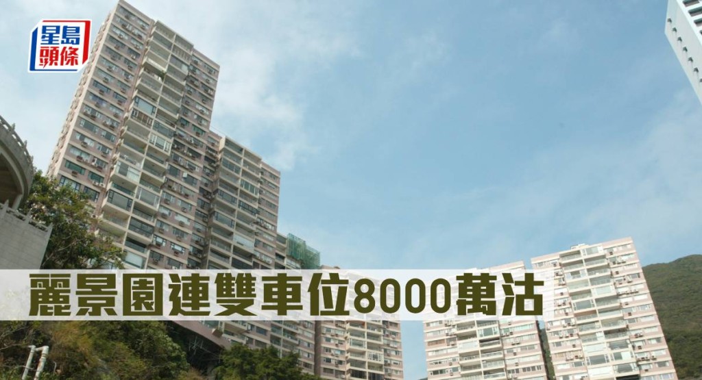 麗景園連雙車位8000萬沽。