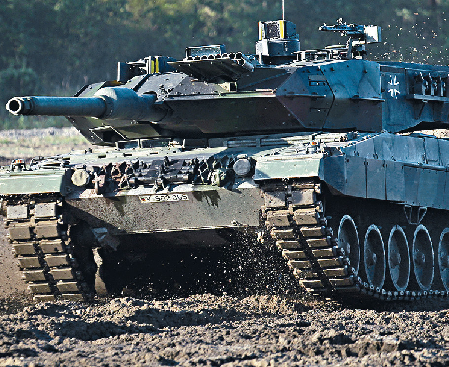 加拿大將向烏克蘭提供「豹2」主戰坦克。 資料圖片