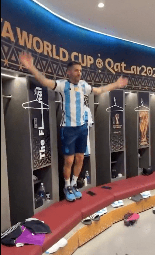 阿根廷瘋狂慶祝。網上圖片