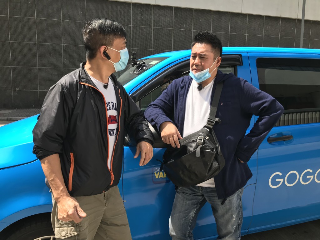 麥包於ViuTV新節目《中佬唔易做》體驗做GOGOVAN司機。