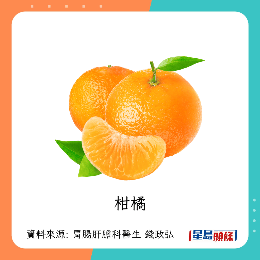 养胃食物：柑橘