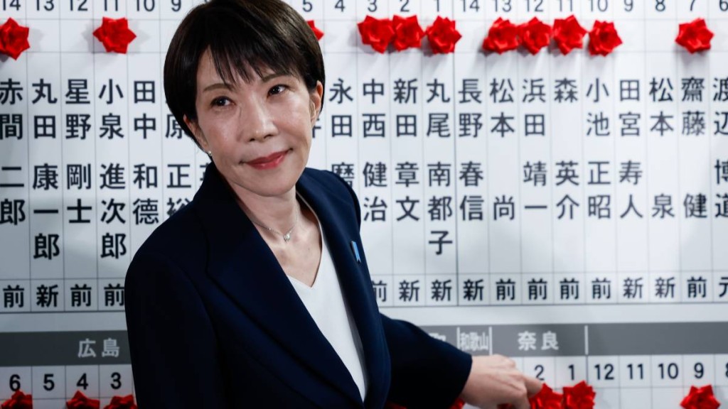 高市早苗領導自民黨取得選舉大勝，對中日關係帶來嚴峻考驗。美聯社