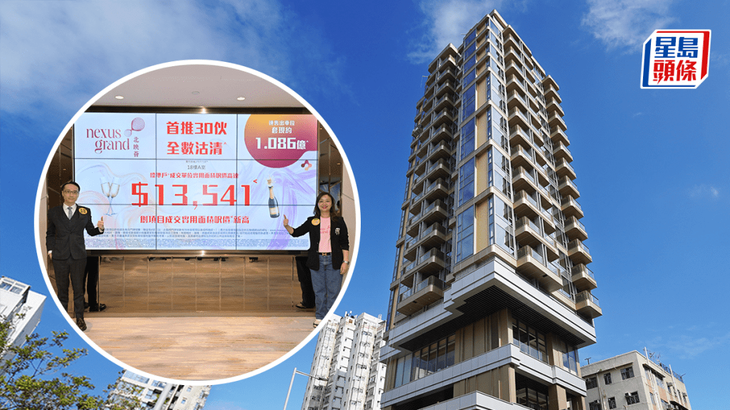 粉岭北映荟首轮招标30伙即沽清 最高呎价1.35万 大手客「一客5食」