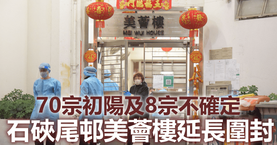 石硤尾邨美薈樓延長圍封至明午12時。資料圖片