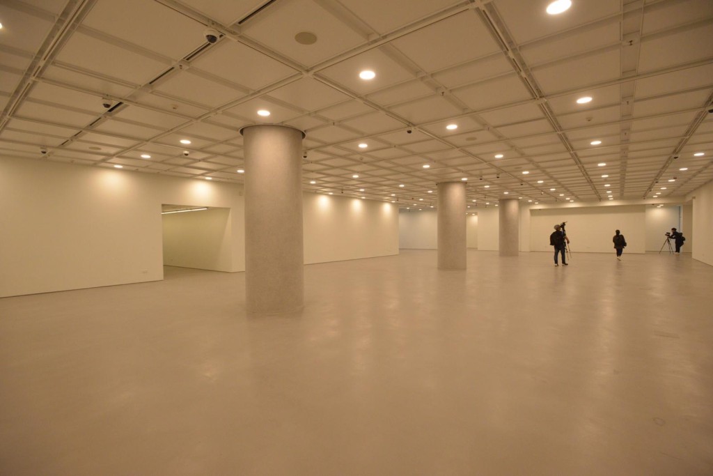 擴建後的藝術館,展覽空間由原來7000平方米增至約1萬平方米,增加約四成。
